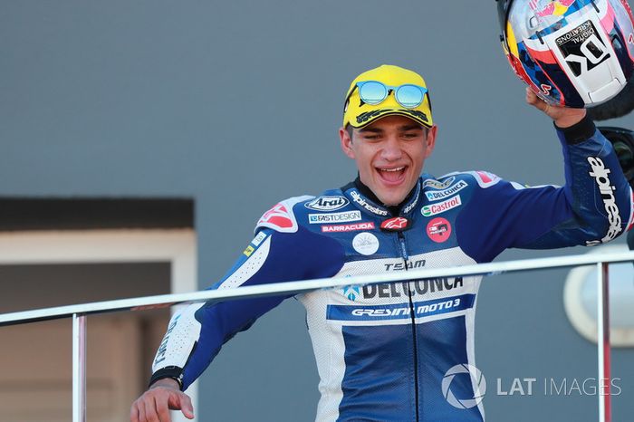 Podio: Ganador de la carrera Jorge Martin, Del Conca Gresini Racing Moto3