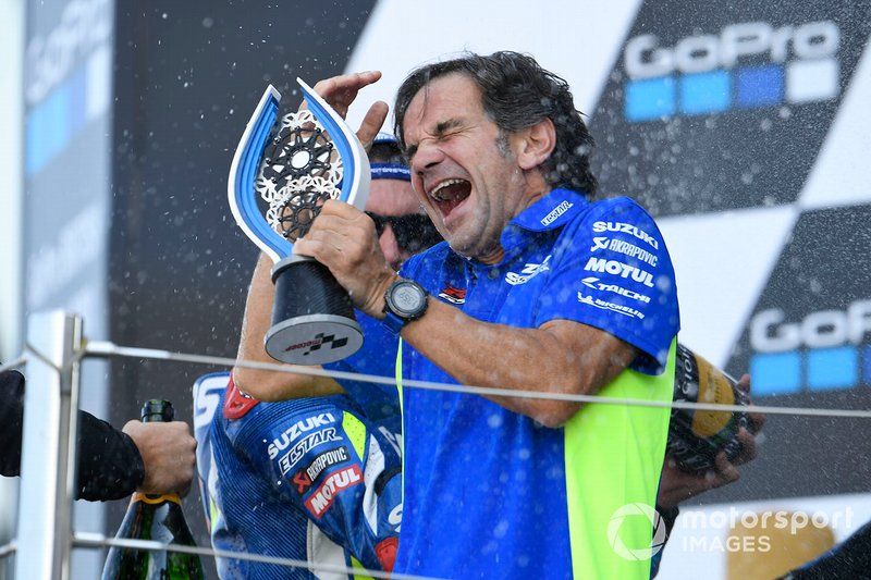 Podium: race winner Alex Rins, Team Suzuki MotoGP