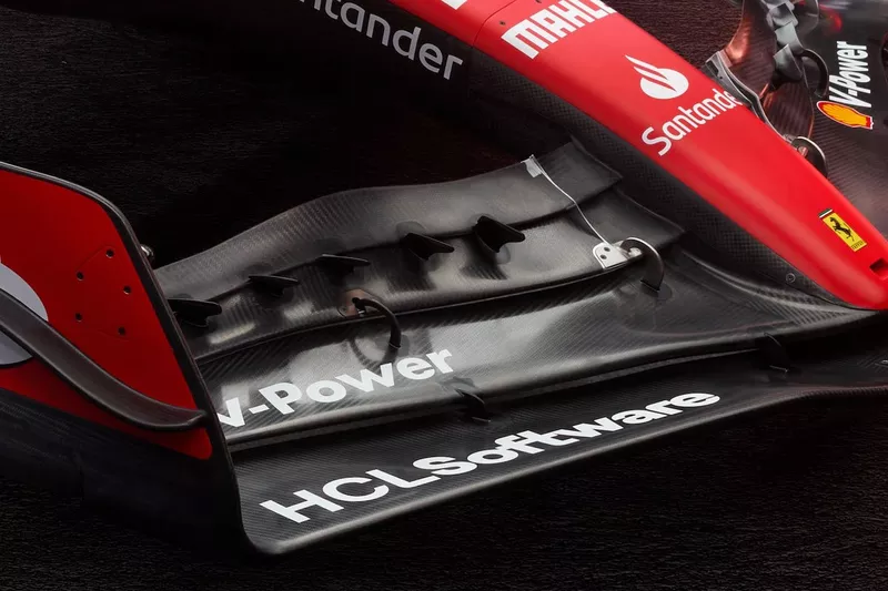 Ferrari SF-23. detail front wing