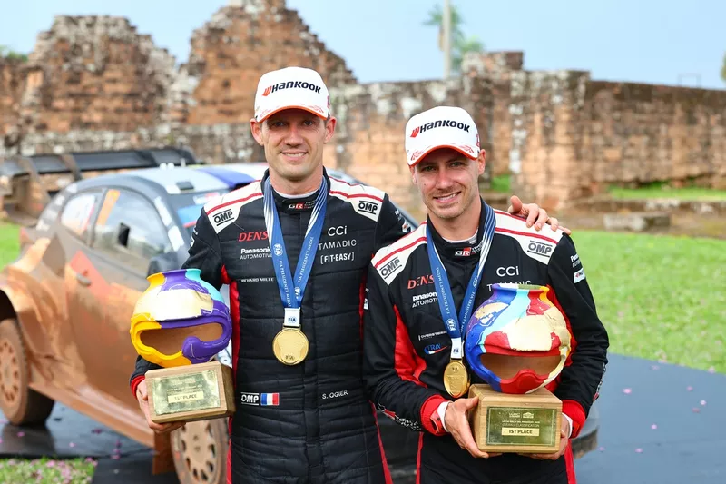 Les vainqueurs Sébastien Ogier, Vincent Landais, Toyota Gazoo Racing WRT Toyota GR Yaris Rally1
