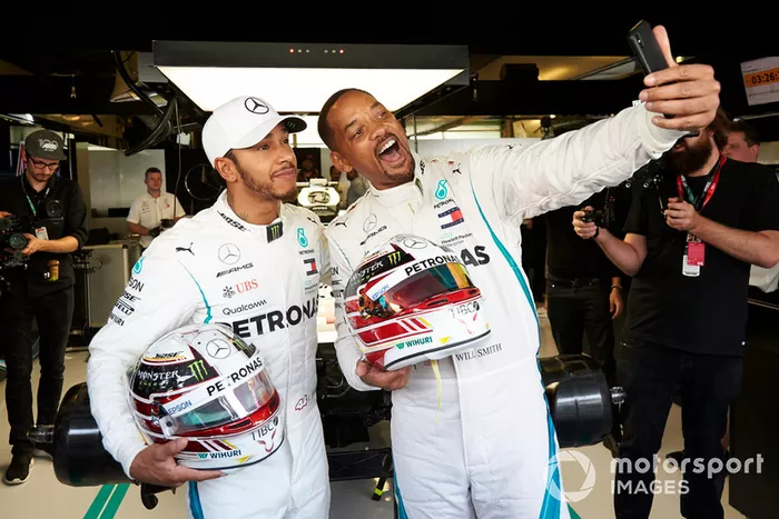 Will Smith y Lewis Hamilton, Mercedes AMG F1