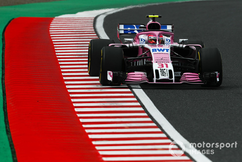 8 місце — Естебан Окон, Force India. Умовний бал — 12,25