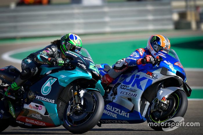 Franco Morbidelli, Petronas Yamaha SRT, Alex Rins, Team Suzuki MotoGP