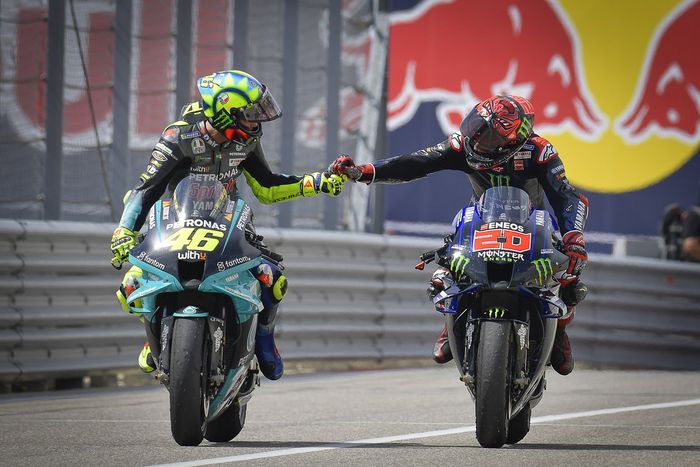 Valentino Rossi, Petronas Yamaha SRT, Fabio Quartararo, Yamaha Factory Racing
