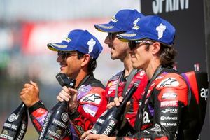 Francesco Bagnaia, Equipo Ducati, Jorge Martín, Pramac Racing, Maverick Viñales, Aprilia Racing Team