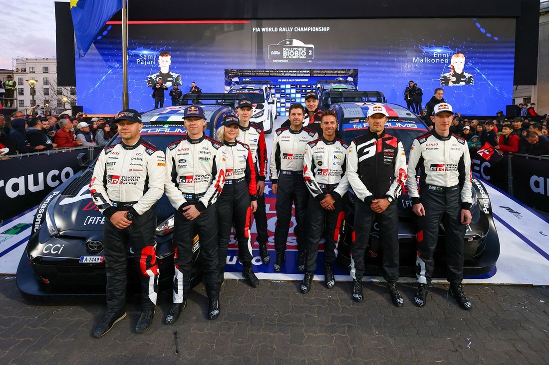 Kalle Rovanperä, Jonne Halttunen, Toyota Gazoo Racing WRT Toyota GR Yaris Rally1, Sébastien Ogier, Vincent Landais, Toyota Gazoo Racing WRT Toyota GR Yaris Rally1, Sami Pajari, Enni Mälkönen, Toyota Gazoo Racing WRT Toyota GR Yaris Rally1, Elfyn Evans, Sc