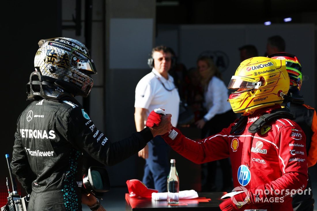 Lewis Hamilton, Ferrari, George Russell, Mercedes