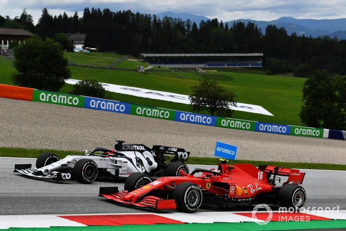 Daniil Kvyat, AlphaTauri AT01, Charles Leclerc, Ferrari SF1000