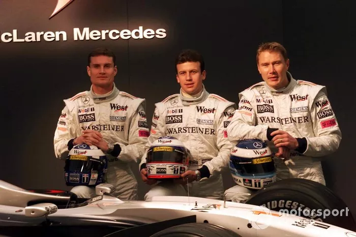 David Coulthard, Olivier Panis et Mika Häkkinen