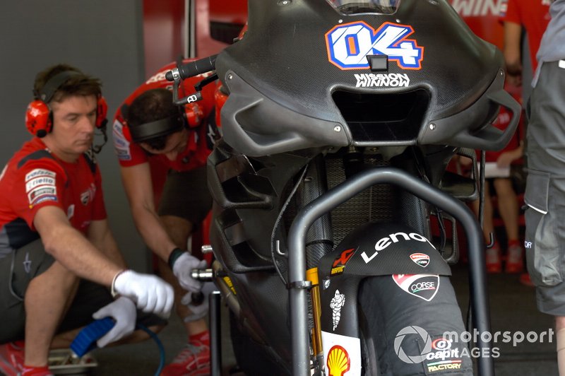 De driedelige fairing van Ducati
