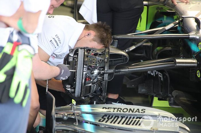 Mercedes F1 AMG W10, detalle del freno