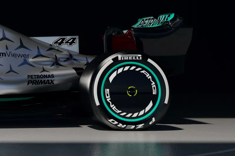 Gros plan sur la Mercedes W13
