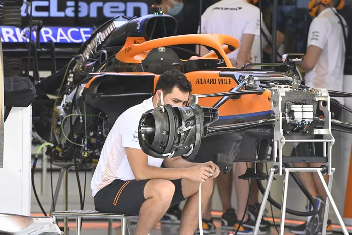 Detalle del McLaren MCL35M