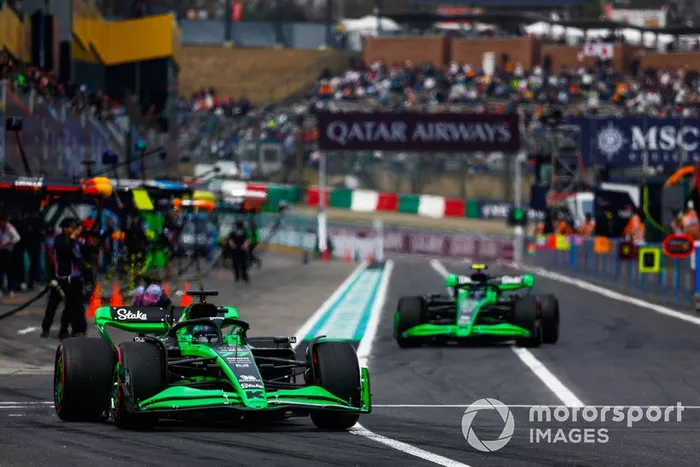 Valtteri Bottas, Kick Sauber C44, fait un départ d'essai