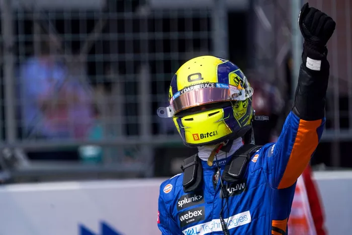 Segundo puesto Lando Norris, McLaren MCL35M