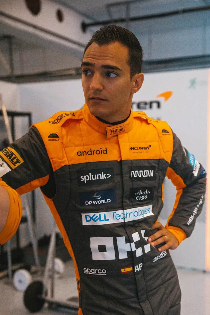 Alex Palou, McLaren probando en Hungaroring