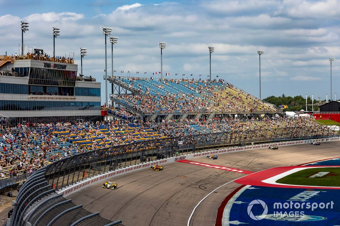 Scott McLaughlin, Team Penske Chevrolet, Alex Palou, Chip Ganassi Racing Honda, Scott Dixon, Chip Ganassi Racing Honda