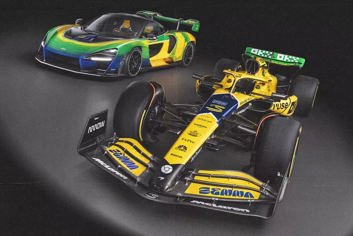 Diseño del McLaren Senna para el GP de Mónaco
