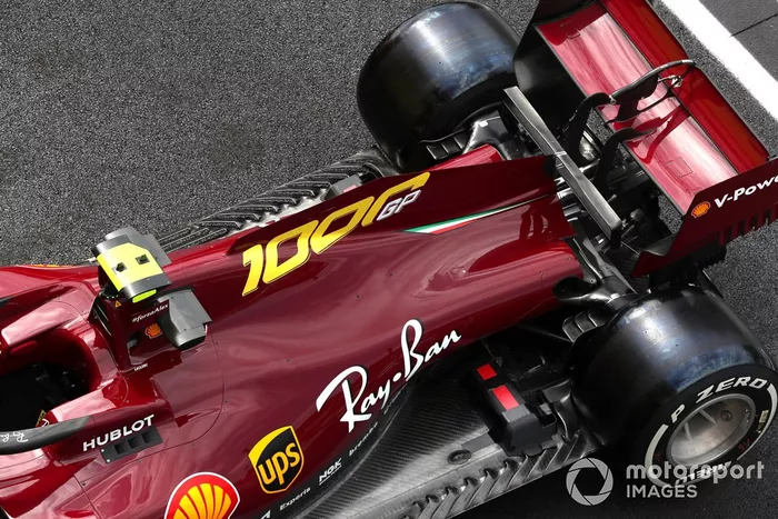 Nuova livrea rosso scuro di Charles Leclerc, Ferrari SF1000