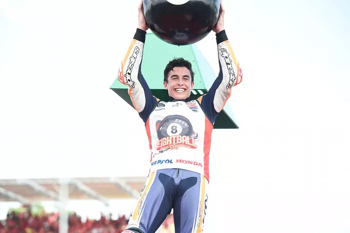 Campeón del mundo Marc Márquez, Repsol Honda Team celebra