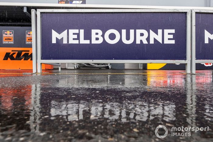 Lluvia en el circuito