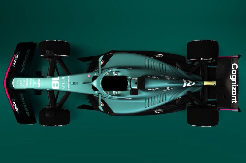 Boceto del Aston Martin F1 para 2022