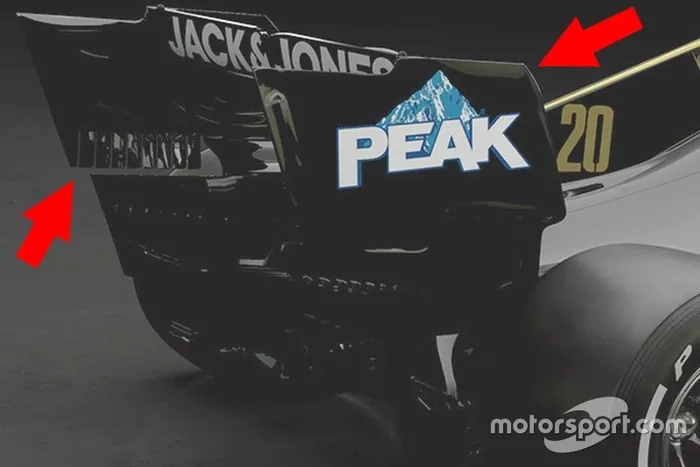 Haas F1 VF-19 arka kanat