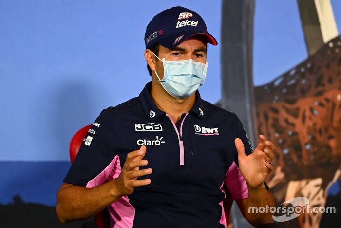 Sergio Pérez, Racing Point en la conferencia de prensa