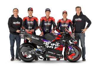 Lorenzo Savadori, Aleix Espargaro, Maverick Vinales, Aprilia Racing