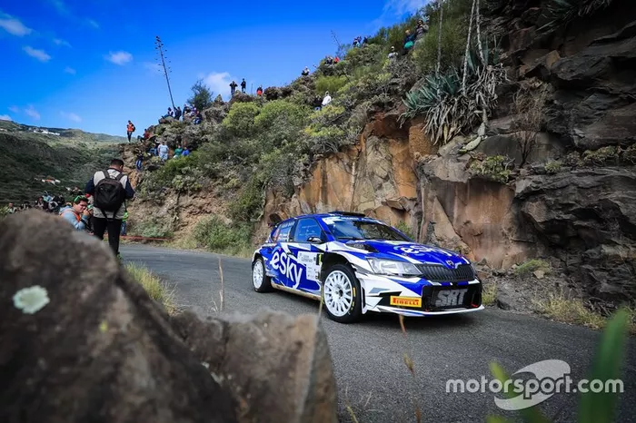 Lukasz Habaj, Daniel Dymurski, Skoda Fabia R5, Rally Islas Canarias, FIA ERC