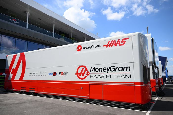 The Haas F1 motorhome