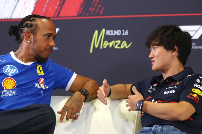 Lewis Hamilton, Ferrari, Yuki Tsunoda, Red Bull Racing