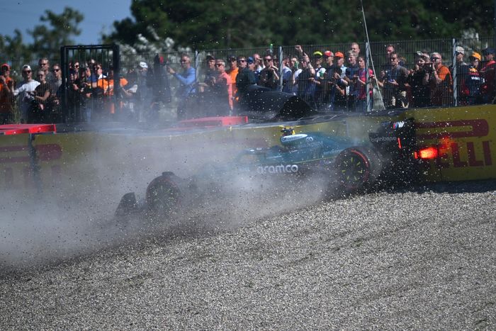 Lance Stroll, Aston Martin Racing crash