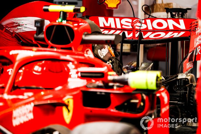 Marca de Philip Morris Mission Winnow en el Ferrari SF71H