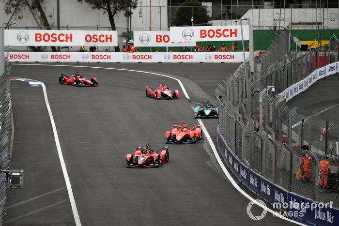Sebastien Buemi, Nissan e.Dams, Nissan IM03, Oliver Rowland, Mahindra Racing, Mahindra M7Electro, Sam Bird, Jaguar Racing, Jaguar I-TYPE 5, Jake Dennis, Andretti Motorsport, BMW iFE.21, Maximilian Guenther (DEU), Nissa