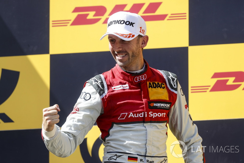Podium: Race winner René Rast, Audi Sport Team Rosberg