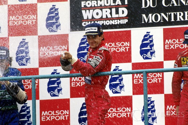 1. Ayrton Senna, McLaren; 2. Nelson Piquet, Benetton; 3. Nigel Mansell, Ferrari