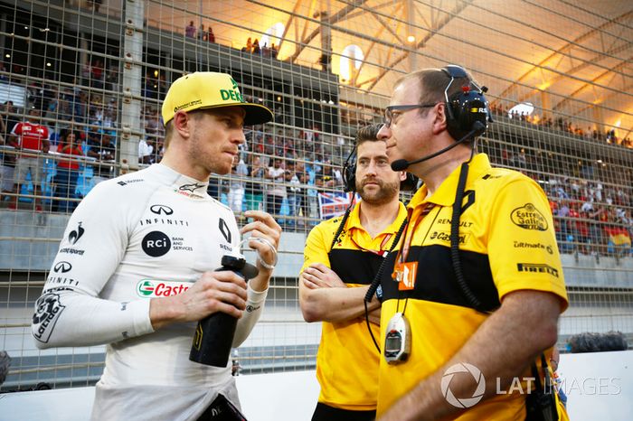 Nico Hulkenberg, Renault Sport F1 Team,en la parrilla