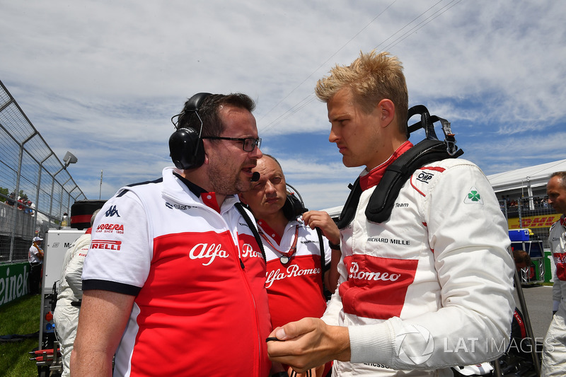 Marcus Ericsson, Sauber, in griglia