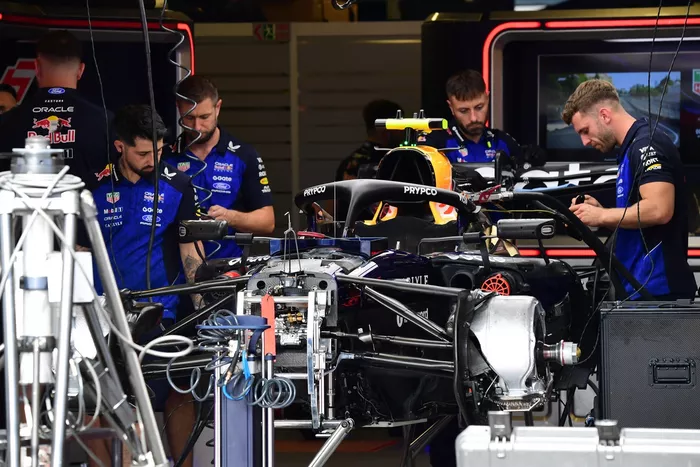 Red Bull Racing garage