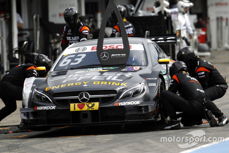 Pit stop Maro Engel, Mercedes-AMG Team HWA, Mercedes-AMG C63 DTM