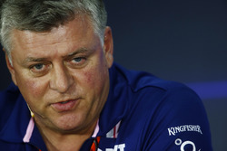 Otmar Szafnauer, Chief Operating Officer, Force India, nella conferenza stampa FIA