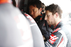 Ромен Грожан, Haas F1 Team, з колегами на командному містку