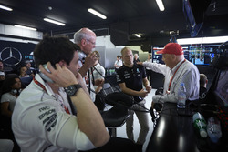 Toto Wolff, Executive Director Mercedes AMG F1, Niki Lauda, Non-Executive Chairman, Mercedes AMG F1