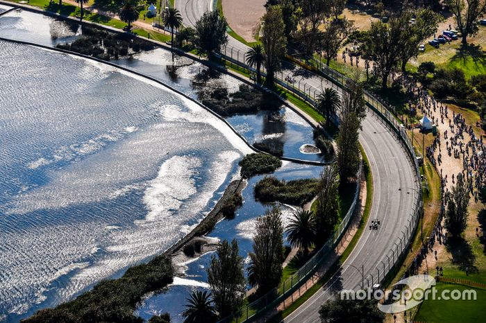 Vista aérea de la carrera