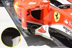 Ferrari SF16-H, bargeboards