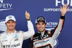 Nico Rosberg, Mercedes AMG F1 Team und Sergio Perez, Sahara Force India