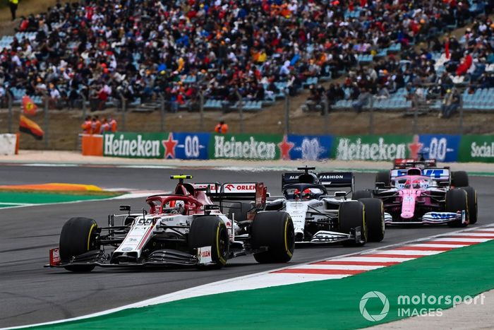 Antonio Giovinazzi, Alfa Romeo Racing C39, Daniil Kvyat, AlphaTauri AT01, Sergio Pérez, Racing Point RP20