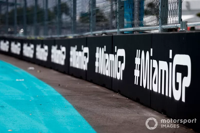 Segnaletica della pista del GP di Miami