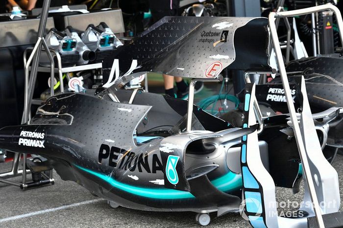 Cubierta del motor del Mercedes AMG F1 W10 
